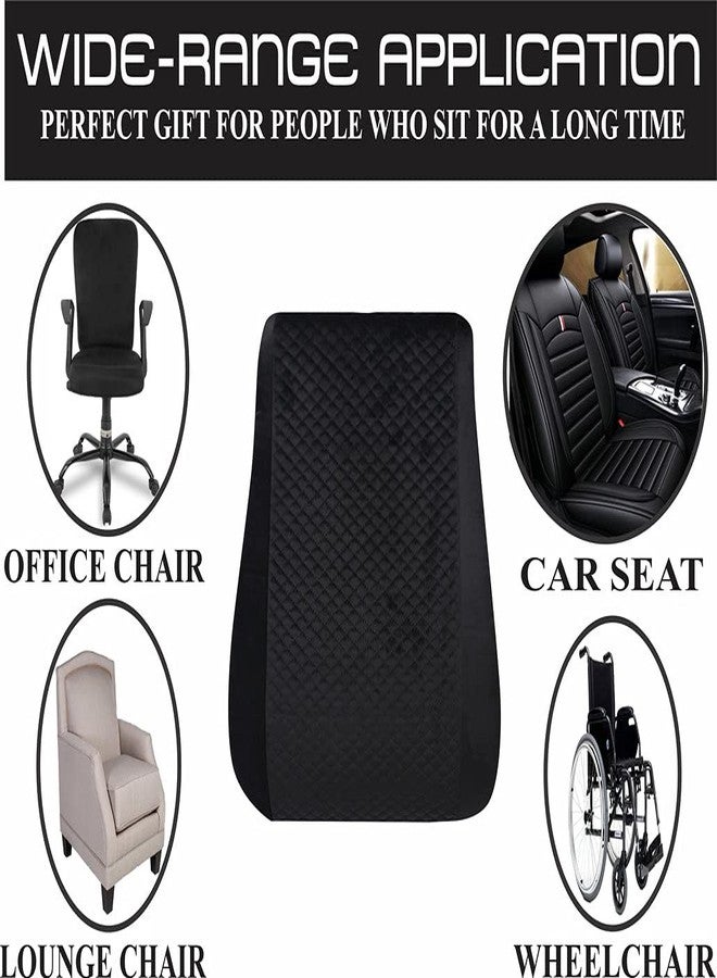 ABLE L1 Backrest Back Support Memory Foam Cushion for Lumbar Support,Office Chair, Study Chair and Car Seat with Adjustable Strap - Breathable and Anti Sweat Fabric | (Black) - Image 5