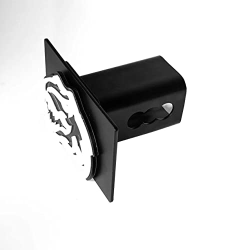 MFEESYOB Moossi Metal Steel TRX T Rex Dinosaur Towing Trailer Hitch Cover Compatible with RAM TRX 2 Inch Receiver White - Image 2