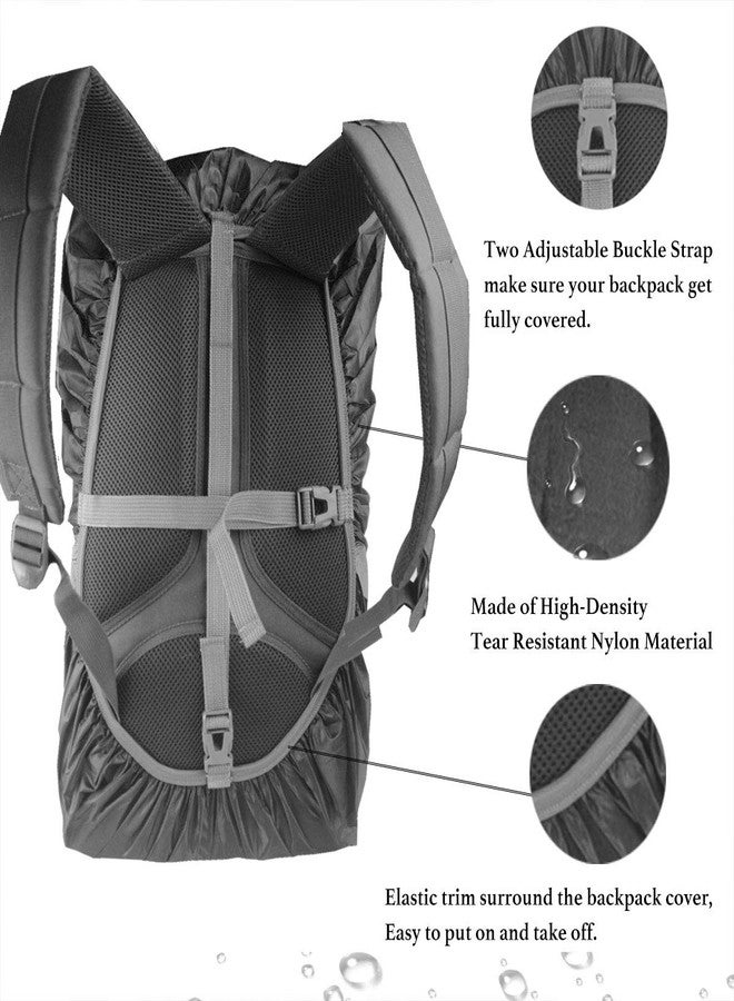 Frelaxy Hi-Visibility Backpack Rain Cover with Reflective Strip 100% Waterproof Ultralight Backpack Cover, Storage Pouch, Anti-Slip Cross Buckle Strap, for Hiking, Camping, Biking, Outdoor, Traveling - Image 5