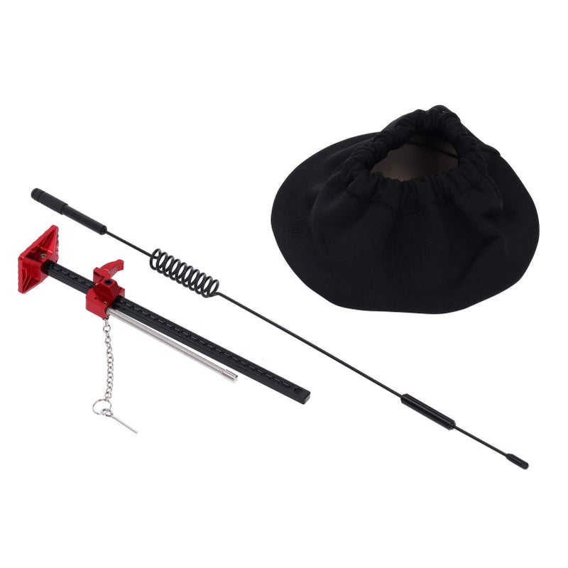 1 10 Scale RC Crawler Metal Decorative Antenna Spare Tire Cover Jack Accessory - Image 2
