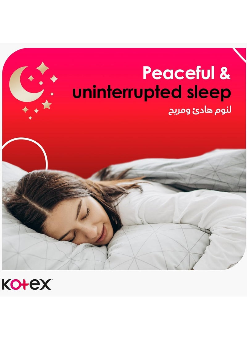 Kotex - Thick Night Sanitary Napkins, 24 Pads - Image 1