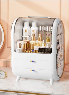 LL Makeup Display Case Organizer with Fully Open Lid & Drawers – Cosmetic, Beauty Skin Care & Jewelry MakeUp Box for Bathroom Countertop & Bedroom Dresser  - Image 5