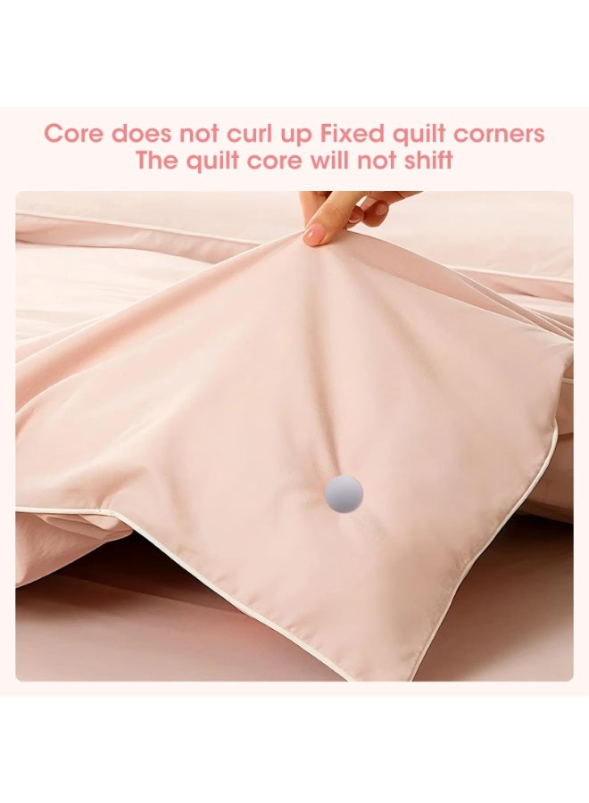 هومستر 12 قطعة من اللحاف المزود بصندوق تخزين، قلائد اللحاف غير المزلق ومثبتات مريح، دبابيس نسيج ناعم مزدوجة الجوانب لتأمين أغطية اللحاف، قلابات غير مرئية لصديقة الجلد لللحاف وأغطية الوسائد، رمادي - Image 4