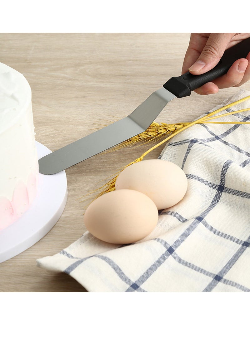 Stainless Steel Cake Icing Spatula Cake Decorating Frosting Offset Spatula, 8 Inch - Image 3