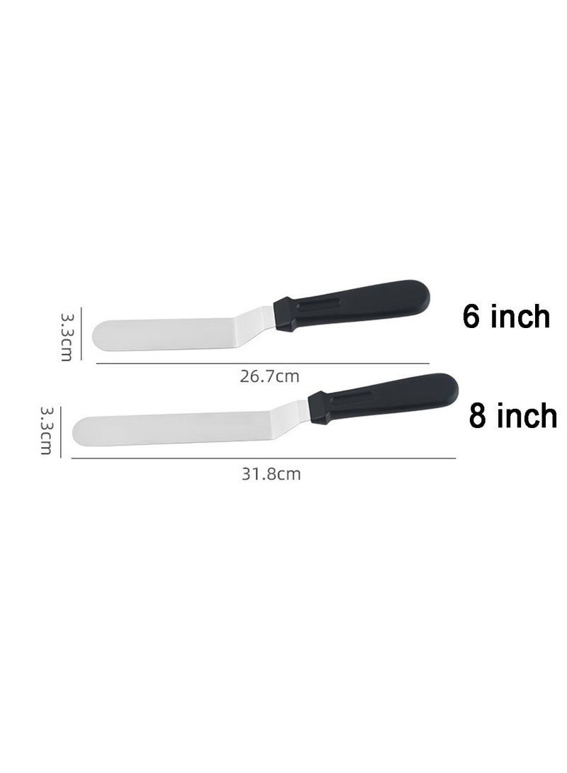 Stainless Steel Cake Icing Spatula Cake Decorating Frosting Offset Spatula, 8 Inch - Image 5