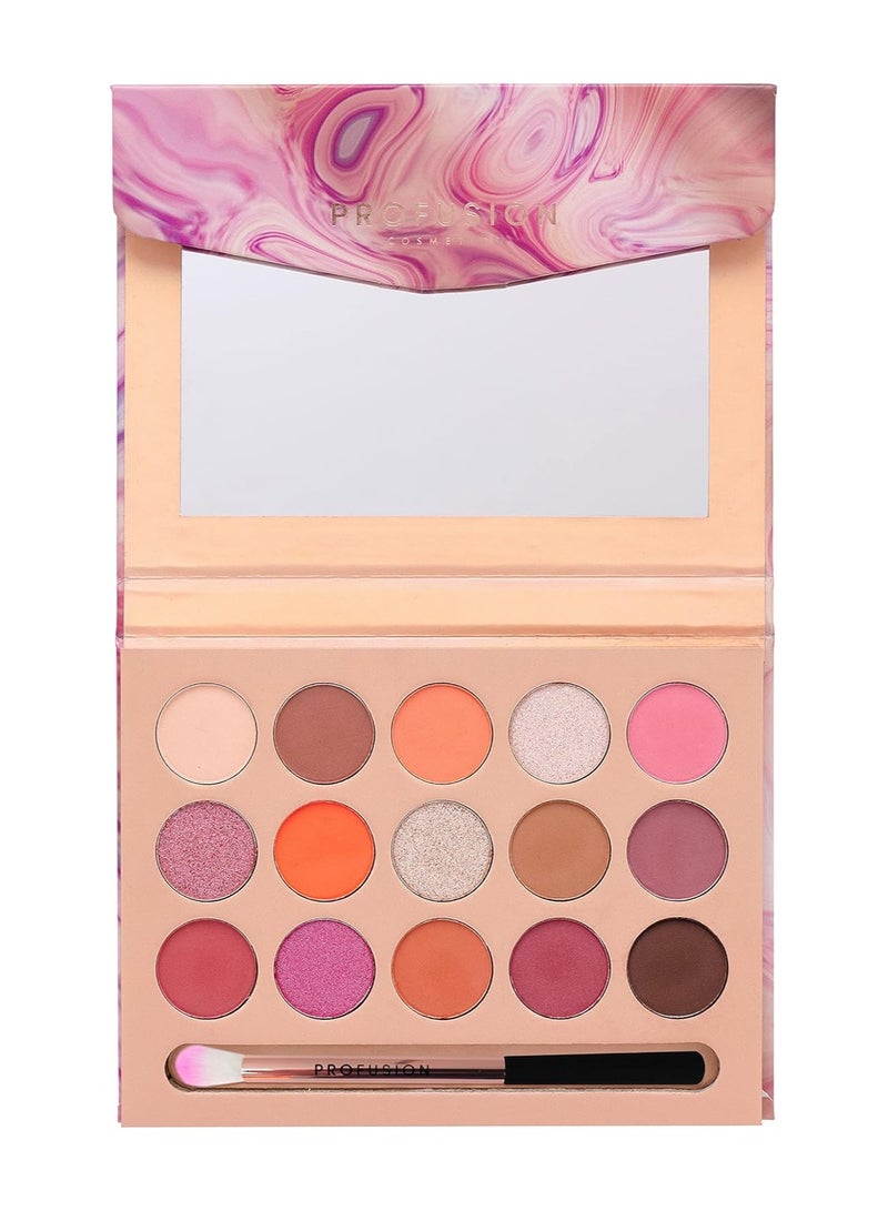 Profusion Cosmetics Rose Gold Eyeshadow Palette Multi - Image 1