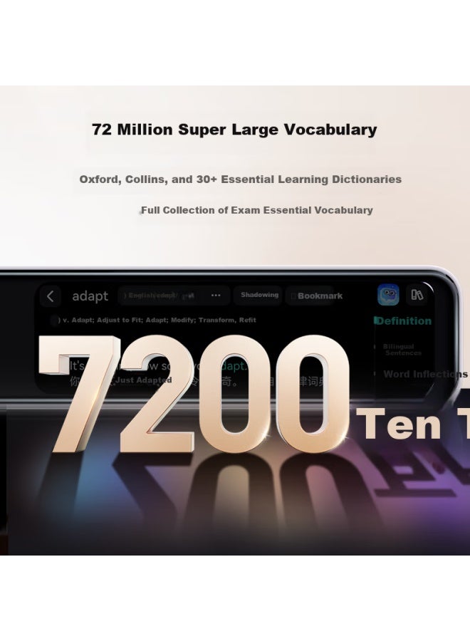 Youdao Dictionary Pen X7 [Government Subsidy] English Reading Pen For Primary, Middle And High School Students, Synchronized Across All Subjects, Scanning Learning Pen, Electronic Dictionary, Translation Pen, Vocabulary Pen, Reading Learning Device - Image 3
