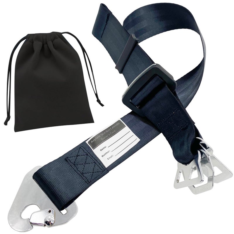 LUCKLYJONE Airplane Seat Belt Extender Seatbelt Extension Adjuster 7-31" for all Airline including Southwest (Three in one) - Image 1