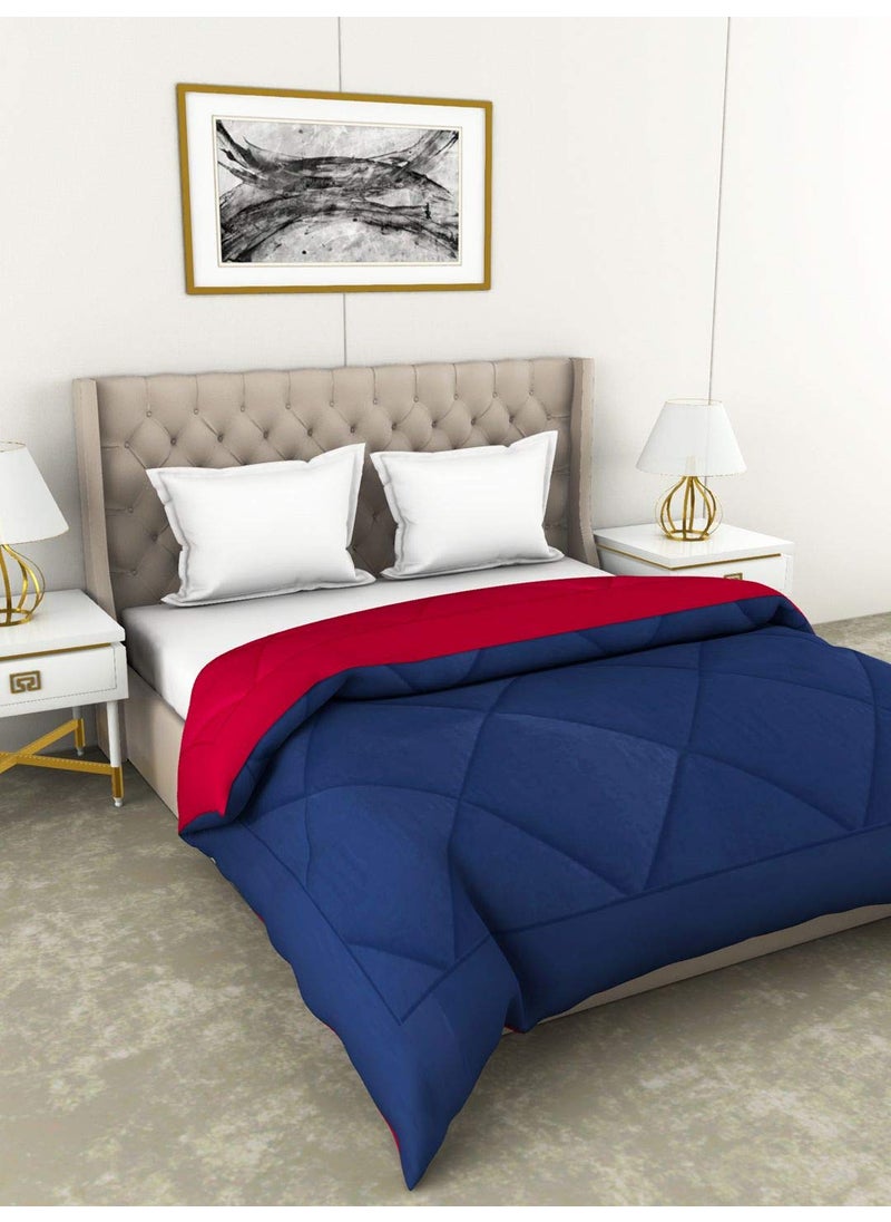Bianca Bianca 180 GSM Air Cool Microfiber Reversible Comforter for All Weather -1pc Double (Carlson) Abstract-Night Fall/hot Pink (Winter Collection)  - Image 1