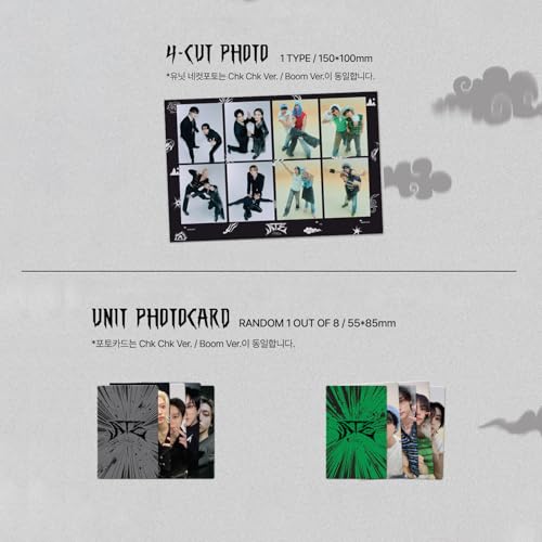 JYP Ent Stray Kids - [ATE] (Standard - Random Ver.) Photobook + CD-R + Photocard + 4-CUT Photo + 2 Pin Button Badges+ 5 Extra Photocards - Image 5