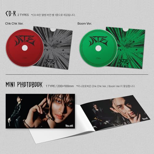 JYP Ent Stray Kids - [ATE] (Standard - Random Ver.) Photobook + CD-R + Photocard + 4-CUT Photo + 2 Pin Button Badges+ 5 Extra Photocards - Image 3