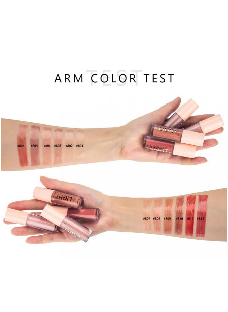 هاندايان ملمع شفاه جيلي مرطب، يدوم طويلاً، عالي اللمعان، بقع خفيفة، لامع للغاية، بلسم زيت ملون، معالجة الشفاه، توهج زجاجي، لمعان، مكياج، لون مشرق، رافع، العناية بالشفاه للنساء والفتيات - Image 4