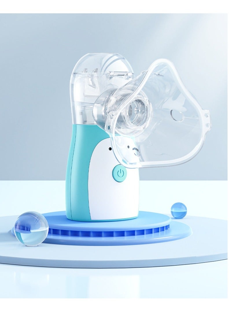 JWSISSIE Portable Nebulizer Machine,Mini Vaporizers,USB Rechargeable Handheld Mesh Inhaler,To Use For Children With Breathing Problems, For Home Office Outdoor - Image 1