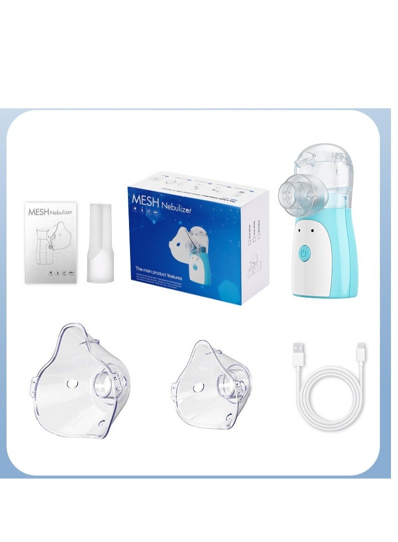 JWSISSIE Portable Nebulizer Machine,Mini Vaporizers,USB Rechargeable Handheld Mesh Inhaler,To Use For Children With Breathing Problems, For Home Office Outdoor - Image 2