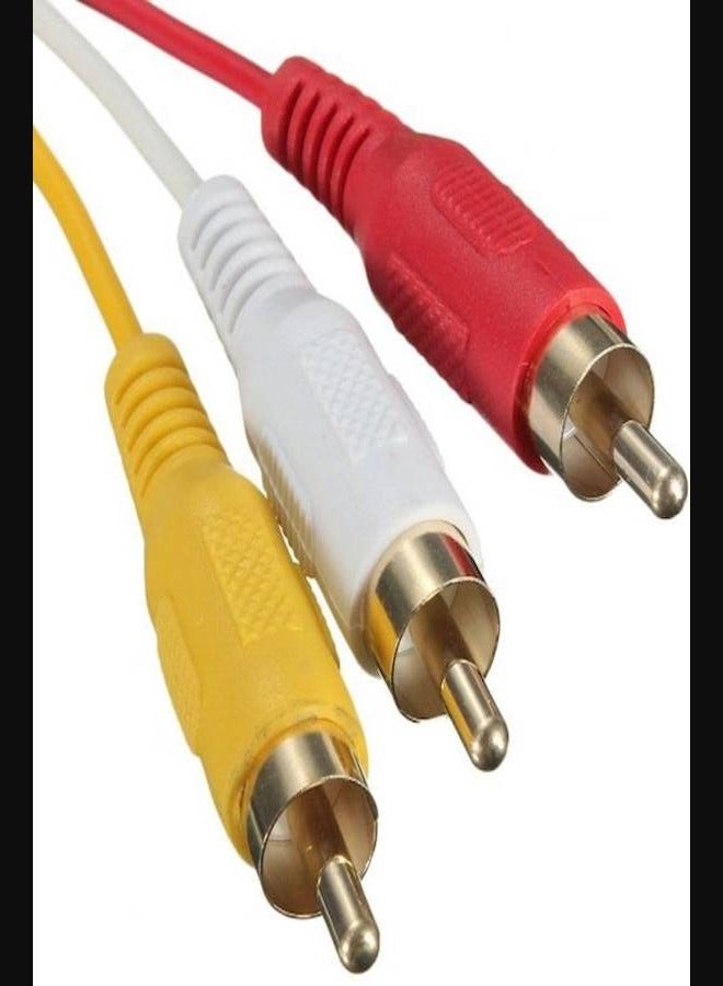 كابل تحويل فيديو صوت من HDMI ذكر إلى 3 RCA - Image 3