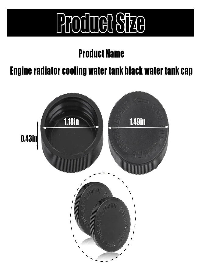 GLSOWEE 4PCS 21712-79900 Engine Radiator Coolant Water Tank Reservoir Cap, Car Radiator Cover Car Replacement Part, Compatible with Nissan Murano Rogue Versa Infiniti (4PCS) - Image 2