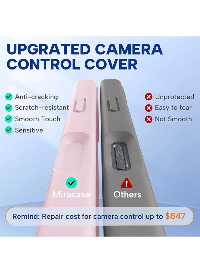 Magnetic Case for iPhone 17 Pro, [MagSafe Compatible][All-Round Protection][With Camera Control Cover][Four-Layer Structure] Nano-Smooth Liquid Silicone Drop Protection Phone Case for iPhone 17 Pro 6.3 inch, Pink - Image 4