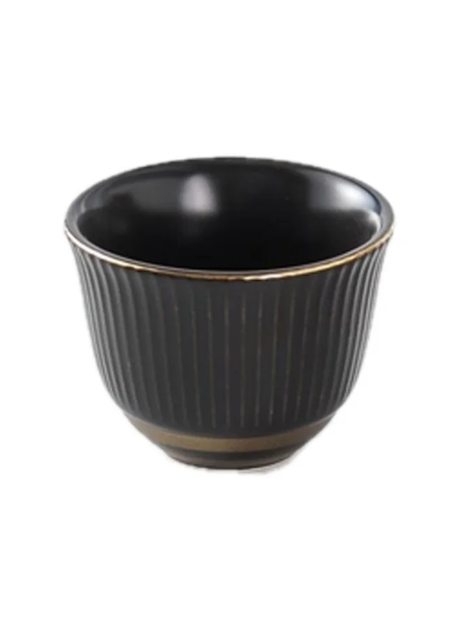 Bien Servi 6-Piece High Quality Cawa Cup Set Black 60 ml CAWA104-SY11MG