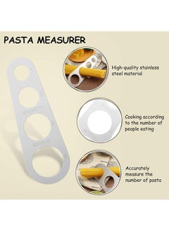 Generic 3Pcs Stainless Steel Spaghetti Server Set, Stainless Steel Spaghetti Pasta Tong, Pasta Spoon Server Fork and Spaghetti Measure Tool, Kitchen Cooking Utensil Set for Noodles Pasta Serving Gadgets  - Image 4