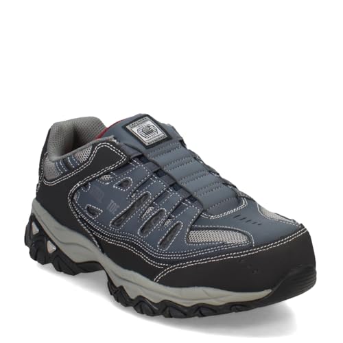 Skechers Men's Cankton Ebbitt Construction Shoe Navy/Grey - Image 2