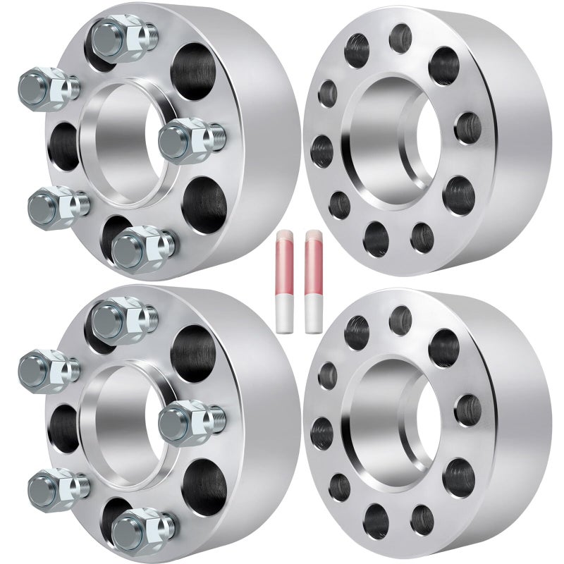 ECCPP 4PCS 5 lug 50mm Hubcentric Wheel Spacers 5x45 to 5x45 2 inch 5x1143mm to 5x1143mm 705mm 12x20 for 19912007 for Ford Crown Victoria 20072011 for Ford Edge 19912010 for Ford Explorer