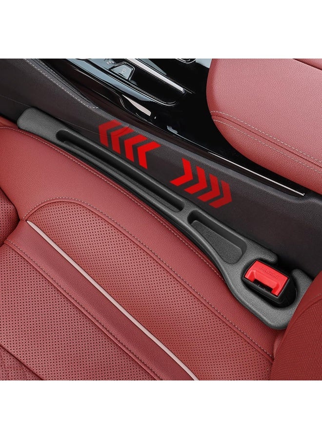2 Pack Car Seat Gap Filler Organizer Universal Suitable For Car, Suv, Truck Accessories Seat Gap Plug Blocker With Storage Slot （Black） - Image 5