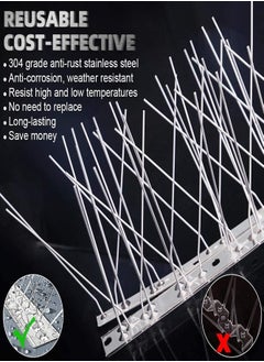 5PCS Bird Spikes for Roofs – Stainless Steel Deterrent to Keep Birds Away - pzsku/Z5F4C1BBA164412B6AB09Z/45/_/1734004844/8e721077-bd16-4a43-b66e-08e10aa6bd7c