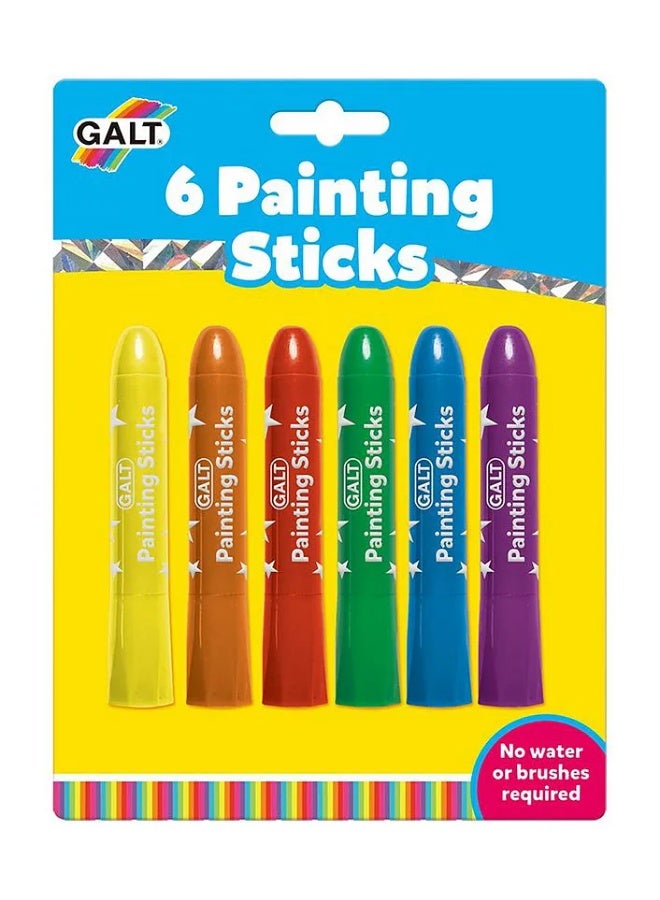 Galt Toys Colouring Painting Sticks | Pack of 6 | Mess-Free Creative Art | Quick Dry | No Brushes | Ideal for Kids | Easy to Use | Ages 3+ | Dimensions: 19.5x2x14.5 CM