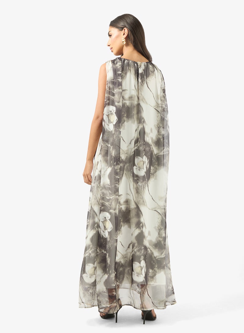 BCBG PRINTED SLEEVELESS MAXI DRESS - Image 2
