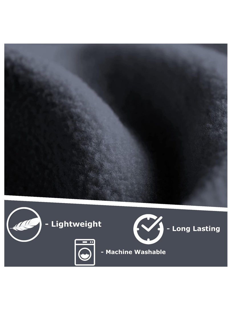 BSB BSB HOME® 220 GSM Premium Plush Double Blanket for Bed, Sofa, Couch, Travel and Camping AC Blanket | 220x230 cm | Navy | SOLID POLO BLANKET  - Image 2