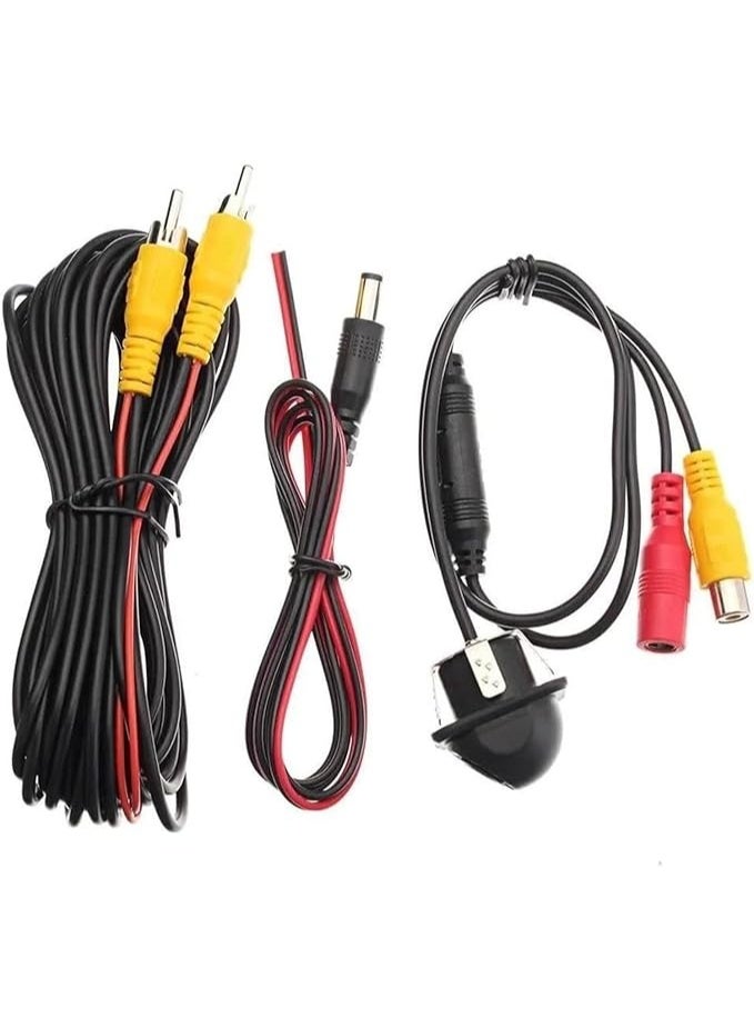 كاميرا خلفية للسيارة بزاوية 170 درجة، لون أسود، دقة 720 بكسل، عدسة واسعة الزاوية، مقاومة للماء، رؤية ليلية، مناسبة لجميع أنواع السيارات - Image 3