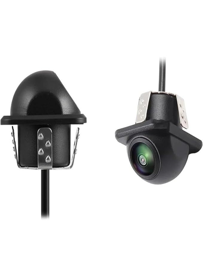 كاميرا خلفية للسيارة بزاوية 170 درجة، لون أسود، دقة 720 بكسل، عدسة واسعة الزاوية، مقاومة للماء، رؤية ليلية، مناسبة لجميع أنواع السيارات - Image 1