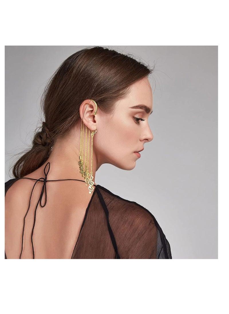 SYOSI - DIY Ear Cuffs Earrings for Women, Non Piercing Ear Wraps Earrings, Clip on Ear Cuff Earrings, 7 Holes for Jewelry, DIY Jewelry Making Accessories for Earrings, Gold, 30 Pcs - Image 1