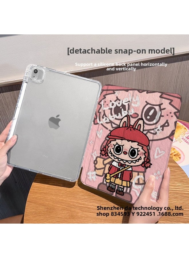 【Silicone X Lock Buckle Split】 Suitable For Ipadpro Protective Cover Air6/5 Pen Slot 10.2 Inch All-inclusive Anti-fall Ten-Color:Buckle Split-horizontal And Vertical Support-silicone 70% Off Style +