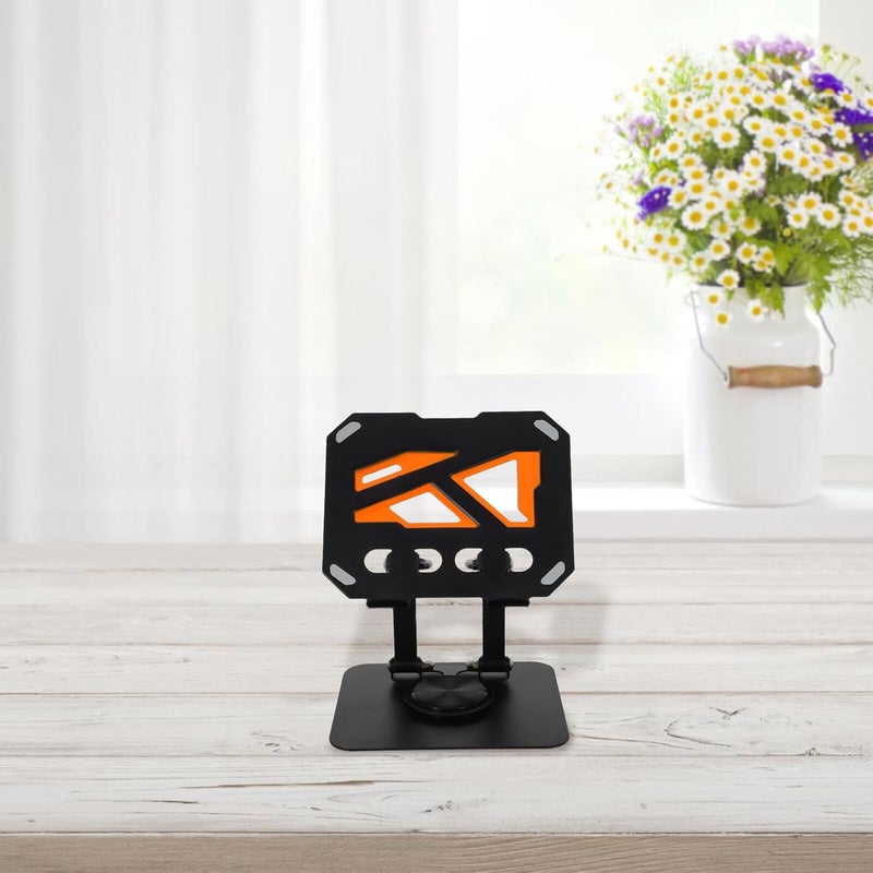 Portable Foldable Adjustable Tablet and Phone Stand Holder for Desktop Use, Black, Lightweight Mobile Stand for Streaming, Watching, and Office - Image 5