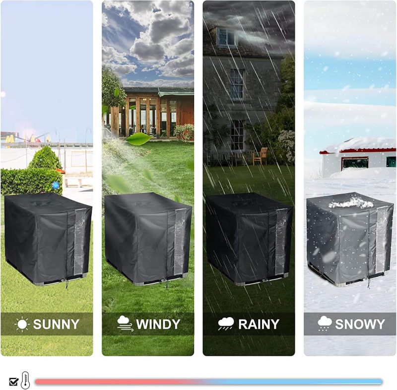 275 Gallon Rain Barrel Cover 120*100*116Cm Ultimate Uv Protection Ibc Tote Cover - Heavy-Duty Waterproof Defense Ibc Container Cover for Outdoor Garden Farm Industrial Rainwater Collection Systems - Image 2