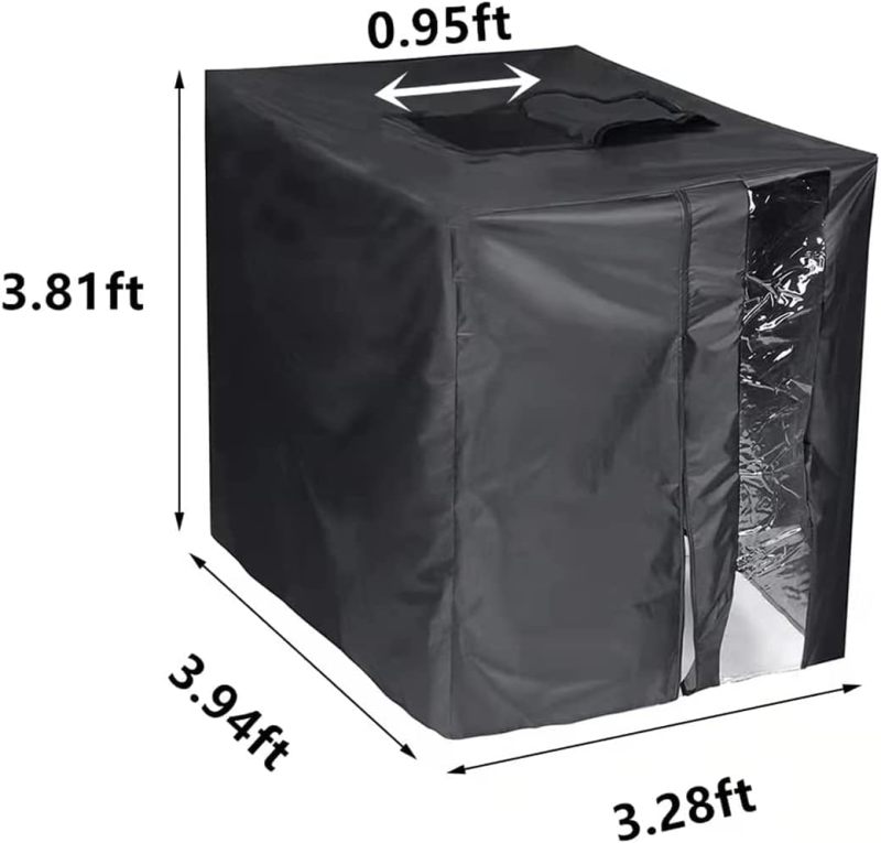 275 Gallon Rain Barrel Cover 120*100*116Cm Ultimate Uv Protection Ibc Tote Cover - Heavy-Duty Waterproof Defense Ibc Container Cover for Outdoor Garden Farm Industrial Rainwater Collection Systems - Image 4
