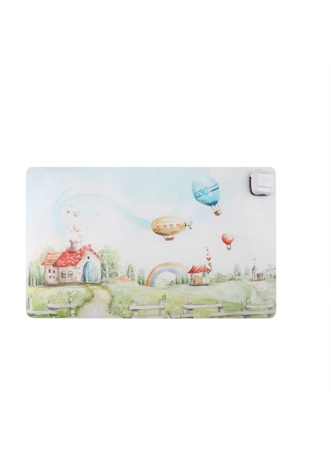 BURAQ 220V Electric Hot Plate Writing Desk Warm Table Mat Blanket Office Mouse Heating Warm Computer Hand Warmer Desktop Heating Plate, Color:Beautiful Homes, CN Plug - Image 1