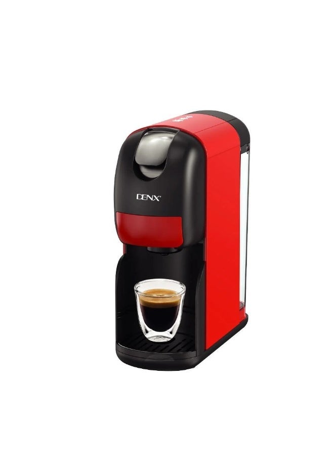 Denx DENX 3-in-1 Capsule Coffee Maker DX3416 – 20 Bar Pressure, 1400W Power, 1L Tank, Auto Shut-Off, One-Minute Brew, Compatible with Multiple Capsule Types - Image 3