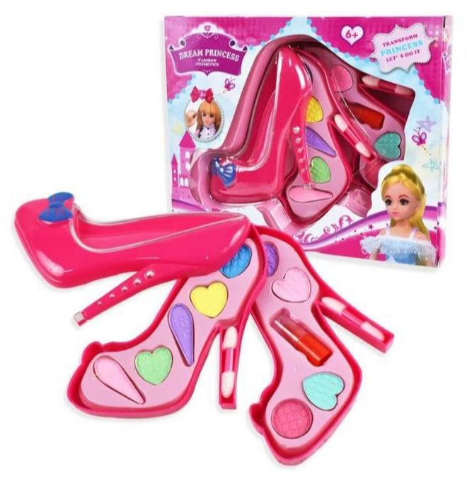 Realistic Kids Makeup Toy (Multicolor) - Birthday Gift for Little Girls - Makeup Toy - Real Kids Makeup Kit Washable Makeup Toys for Kids - Portable Kids Makeup Kits for Girls, Birthday Gifts for Ages +6 Cosmetics for Girls, Safe Plastic Kids Makeup Toy, Girls Makeup Toys, Gifts - Washable Cosmetics, Realistic Kids Play