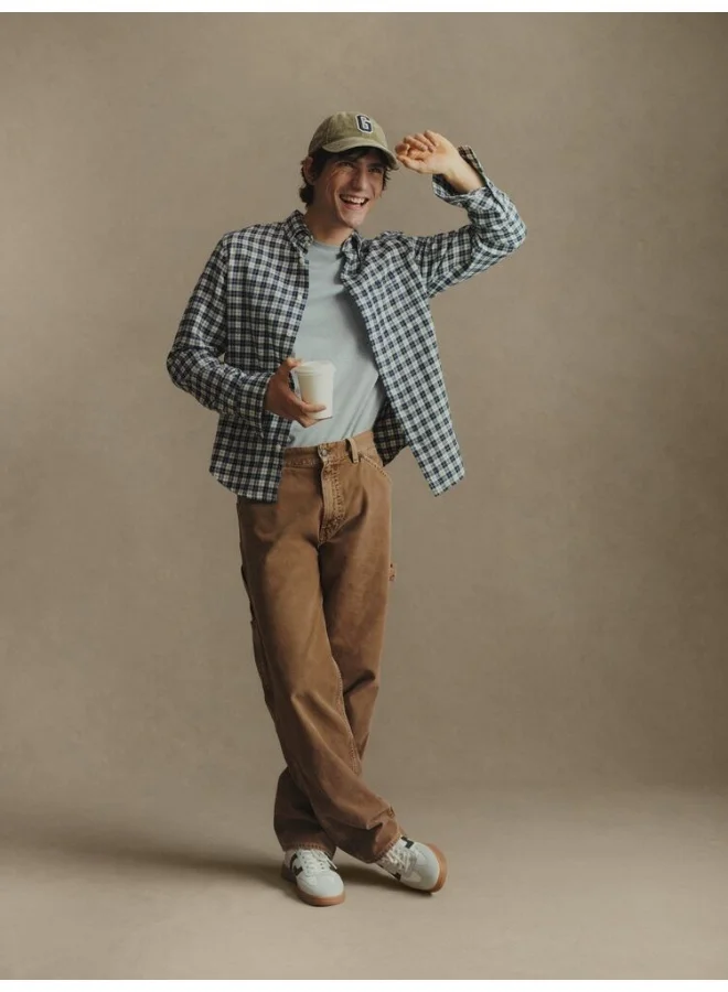 غانت Gant Regular Fit Checked Flannel Shirt