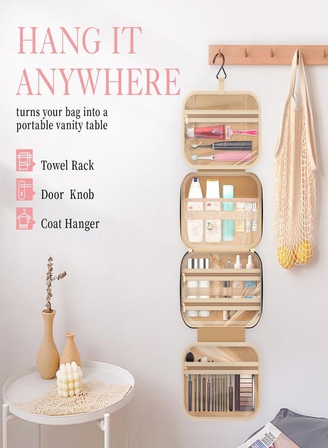 HOTOR Travel Toiletry Bag w/Hanging Hook - Spacious Toiletry Bag Essentials for Women & Men, Makeup Bag/Big Comparment, Waterproof for Travel Accessories, Medium, Navy Blue - Image 4