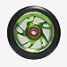 Z-FIRST ZFIRST 2Pcs 110mm Pro Stunt Scooter Wheels with ABEC 9 Bearings Fit for MGPRazorLucky EnvyVokul Pro Scooters Replacement Wheels Green - Image 2