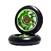 Z-FIRST ZFIRST 2Pcs 110mm Pro Stunt Scooter Wheels with ABEC 9 Bearings Fit for MGPRazorLucky EnvyVokul Pro Scooters Replacement Wheels Green - Image 4