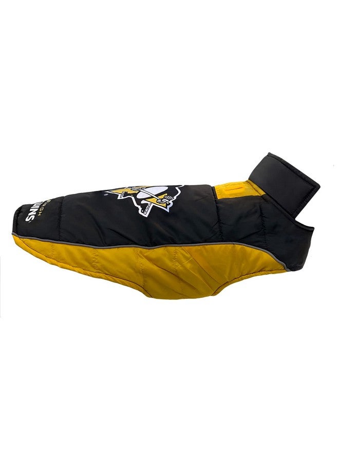 Pets First NHL Pittsburgh Penguins Puffer Vest for Dogs & Cats, Size Small. Warm, Cozy, and Waterproof Dog Coat, for Small and Large Dogs/Cats. Best NHL Licensed PET Warming Sports Jacket - Image 2