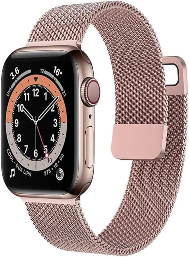 Next Next store Magnetic Stainless Steel Band Compatible with iWatch 49mm 45mm 44mm 42mm, Adjustable Milanese Magnetic Metal Strap Men Women for iWatch Series 1/2/3/4/5/6/7/8/9 - Ultra/Ultra 2/SE