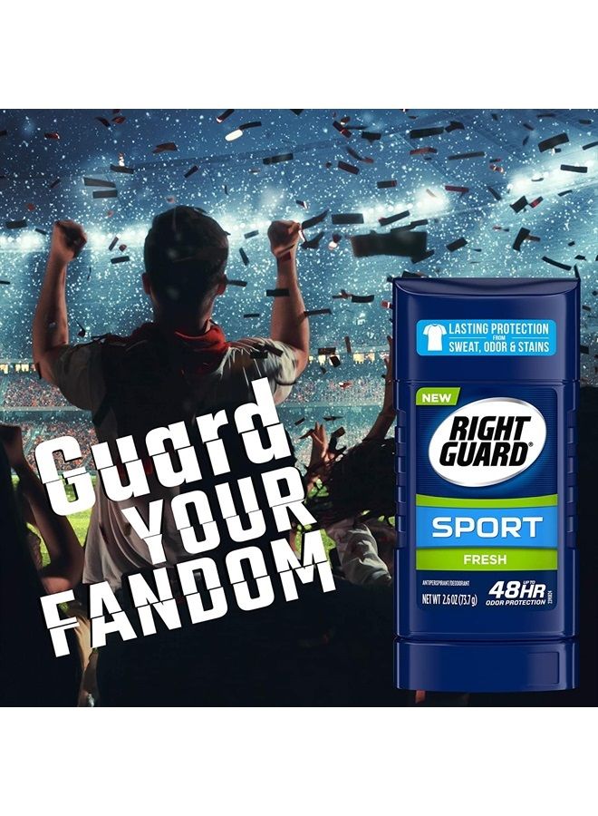Right Guard RIGHT GUARD Sport Antiperspirant Up To 48HR, Fresh 3.0 oz (Pack of 4)