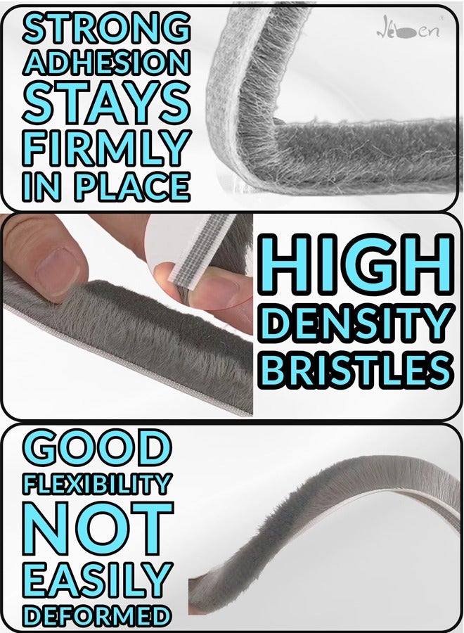 HOMESTAR Self Adhesive Seal Strip Foam Weather Stripping for Doors and Windows Soundproof Adhesive Foam Window Insulation Door Bottom Seal Silicone Self Adhesive Weather Stripping Soundproof Foam Tape - Image 4