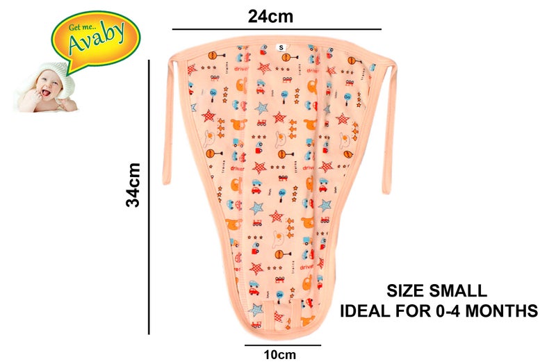 AVABY Cloth Nappies For Newborn,Reusable Diapers,Cotton Langots,U Shaped Double Layer Padded Extra Soft Soft Nappy (Pack Of 12) (0-6) Months - Unisex - Image 3