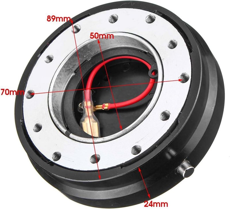 Wivplex Universal Aluminium Car Steering Wheel Quick Release Hub - Image 2